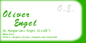 oliver engel business card